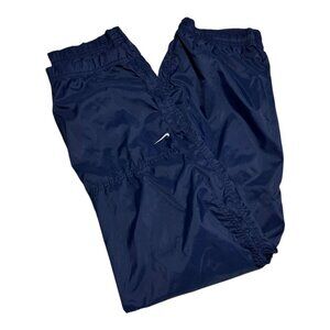 Vintage 90s Nike Navy Blue‎ Embroidered Swoosh Track Pants Women’s Small